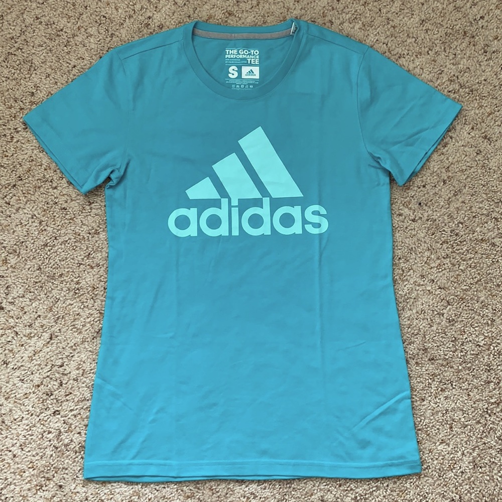 • ADIDAS Teal GO-TO Performance Tee •